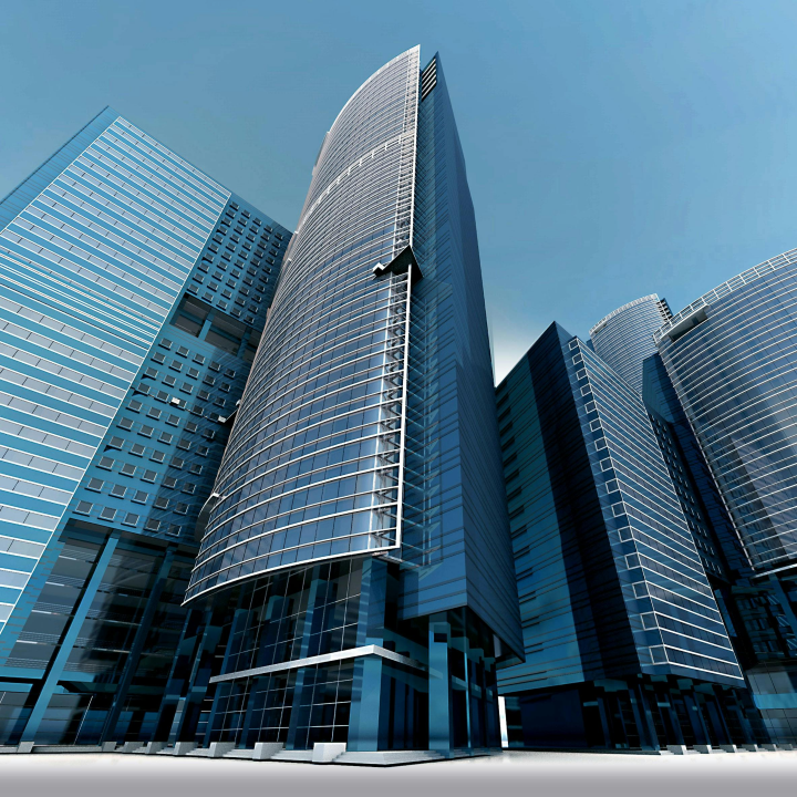 Modern skyscrapers representing business innovation