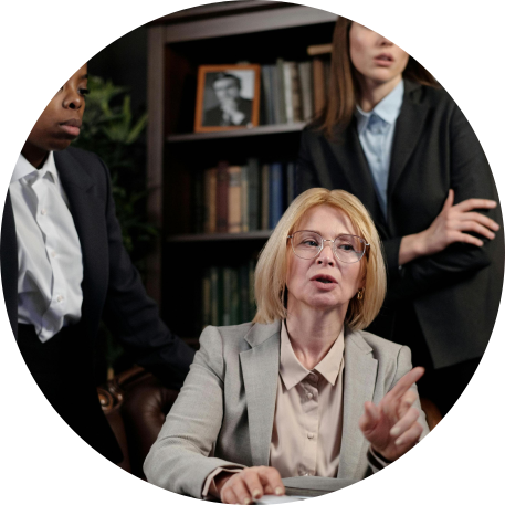 Business professionals in a meeting